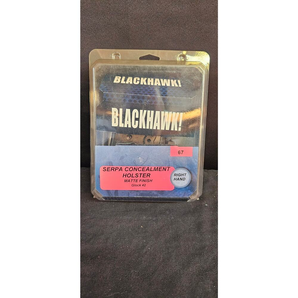 New Blackhawk Serpa CQC Holster Size 67 for Glock 42 RIGHT HAND Model 410567BK-R